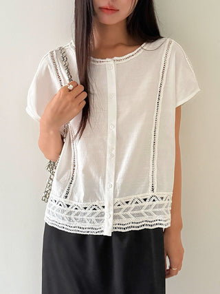 crochet round neck