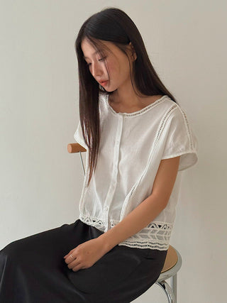 crochet round neck