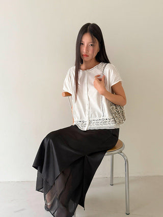 crochet round neck