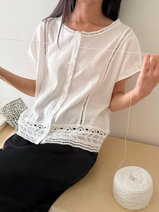 crochet round neck