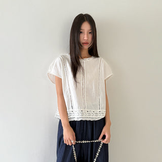 crochet round neck