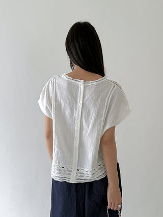 crochet round neck