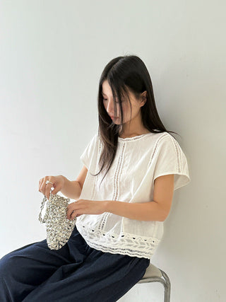 crochet round neck