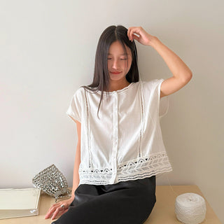 crochet round neck
