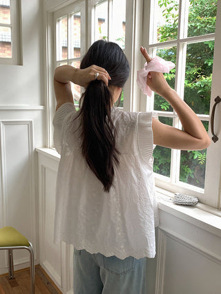 jacquard stringy Top