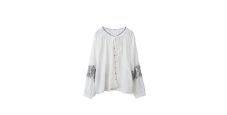 embroidered airy top