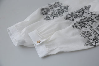 embroidered airy top