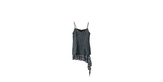 plaid suspender skirt