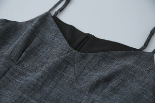 plaid suspender skirt