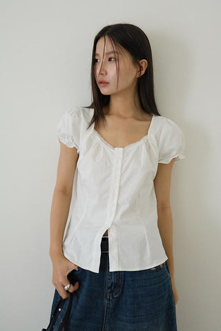 bubble sleeve top