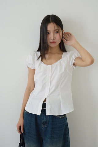bubble sleeve top