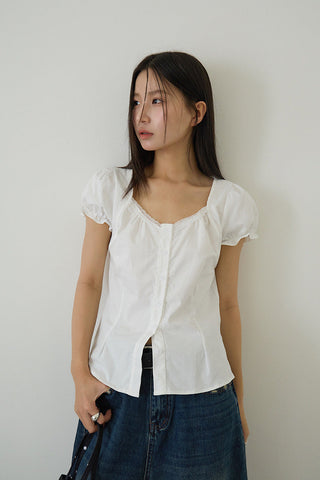 bubble sleeve top
