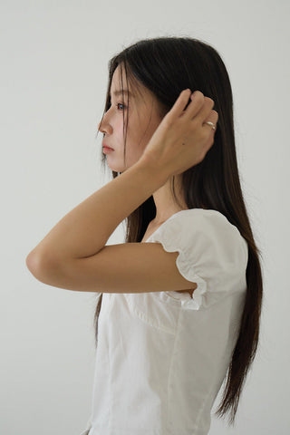 bubble sleeve top