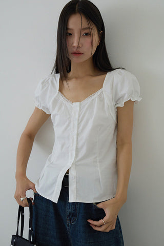bubble sleeve top