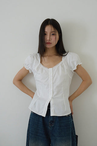 bubble sleeve top
