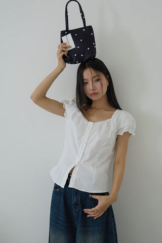 bubble sleeve top