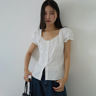 bubble sleeve top