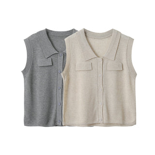 linen polo Top