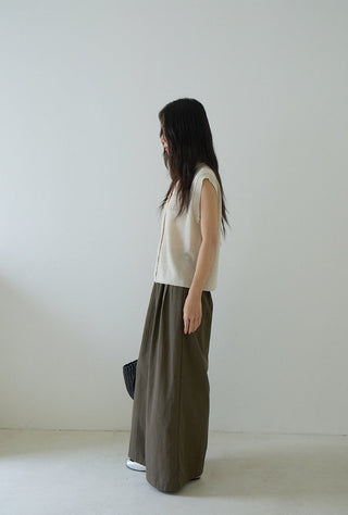 linen polo Top