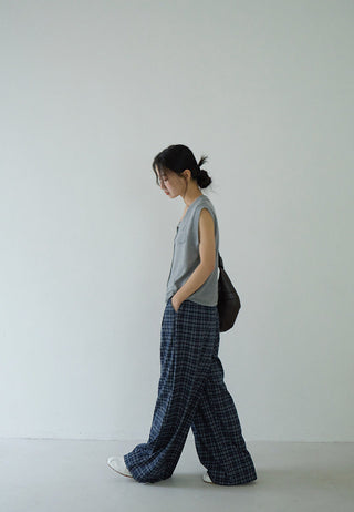 linen polo Top
