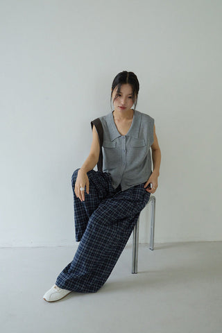 linen polo Top