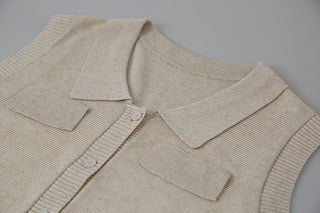 linen polo Top