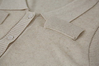 linen polo Top