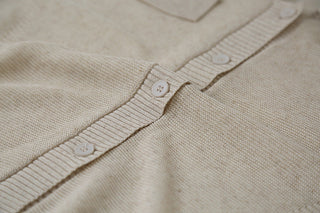 linen polo Top
