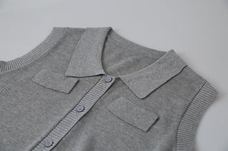 linen polo Top