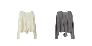 textured mesh sweater