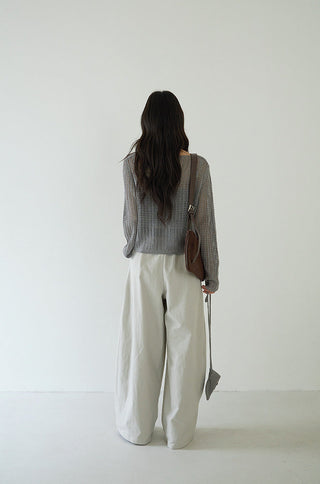 textured mesh sweater