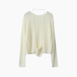 textured mesh sweater