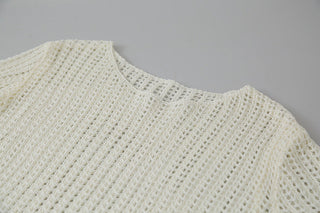 textured mesh sweater