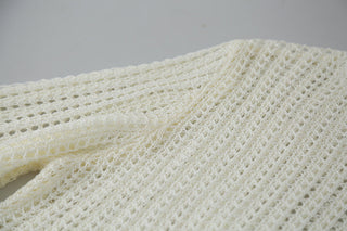 textured mesh sweater