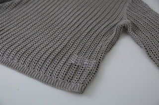 textured mesh sweater