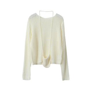 textured mesh sweater