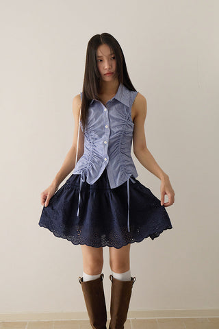 plaid skirt suit