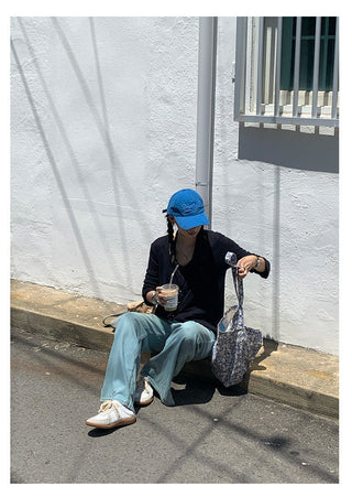 loose mop jeans