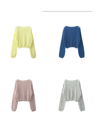 hollow knit top