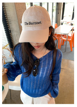 hollow knit top