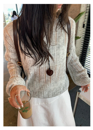 hollow knit top