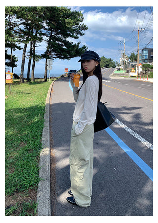 workwear wide pants