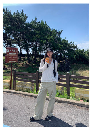 workwear wide pants