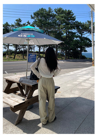 workwear wide pants