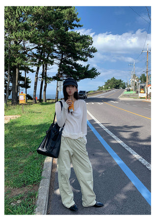 workwear wide pants