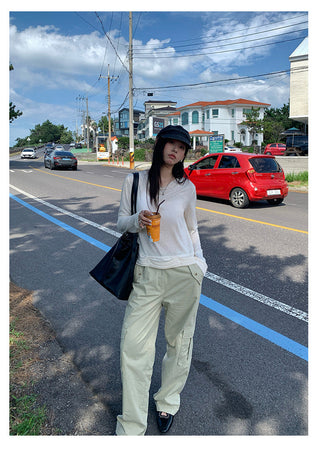 workwear wide pants
