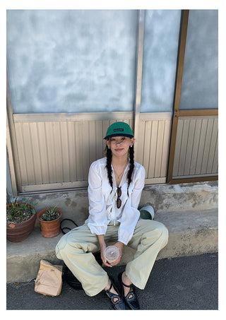 workwear wide pants