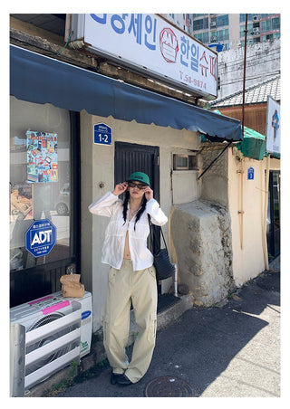 workwear wide pants