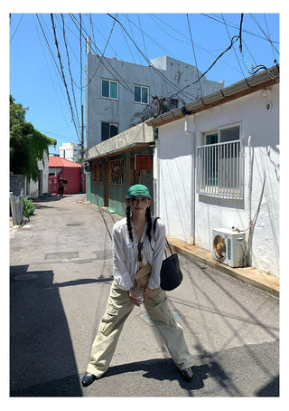workwear wide pants