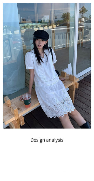 lace embroidery dress